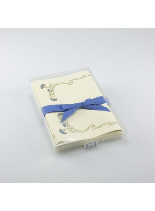 Carta da lettere - Cornice blu