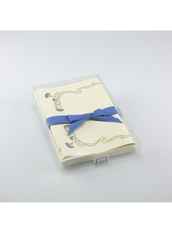 Stationary paper - Cornice blu