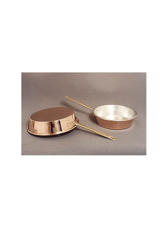 Tegame con manico in ottone