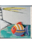 Key hanger in ceramic - Pesce