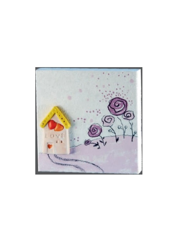 Key hanger in ceramic - Casa
