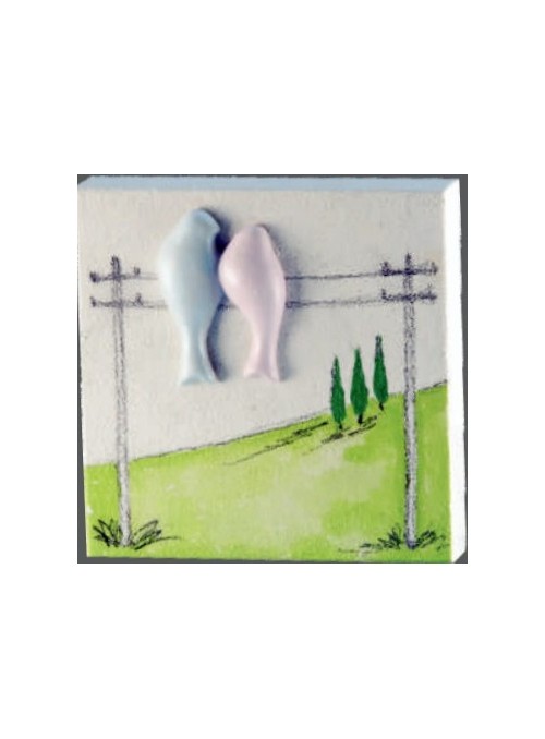 Key hanger in ceramic - Colombi