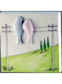 Key hanger in ceramic - Colombi