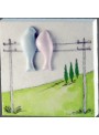 Key hanger in ceramic - Colombi