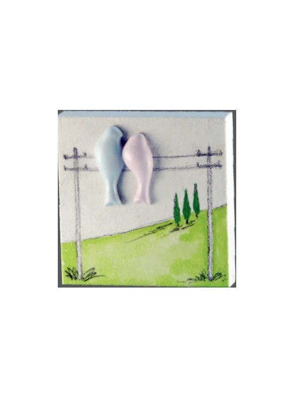 Key hanger in ceramic - Colombi