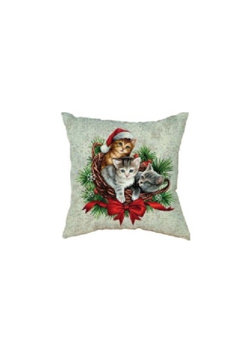 Squared stuffed cushion - Gattini