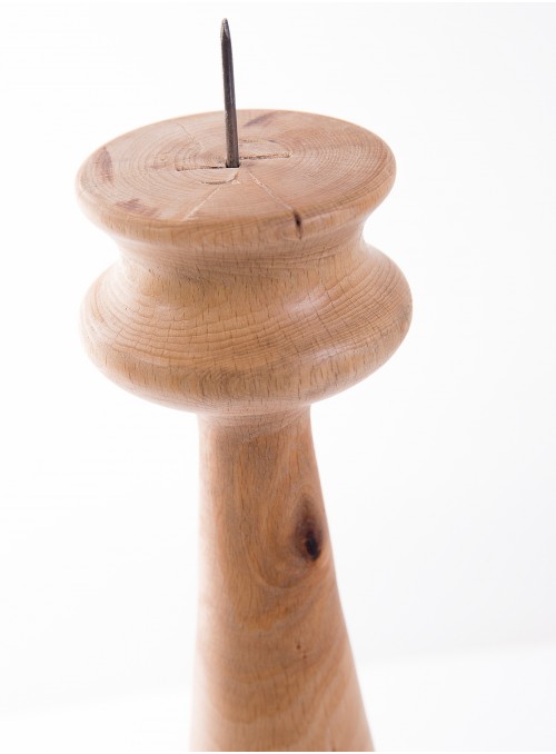 Wooden candlestick