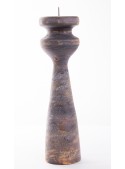 Wooden shabby candlestick