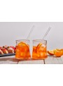 Set 2 bicchieri 40 cl + 2 cannucce 'Aperol'